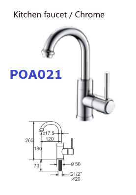 Plastic Basin Sink Deck Mounted G1/2 Toilet Hand Faucet