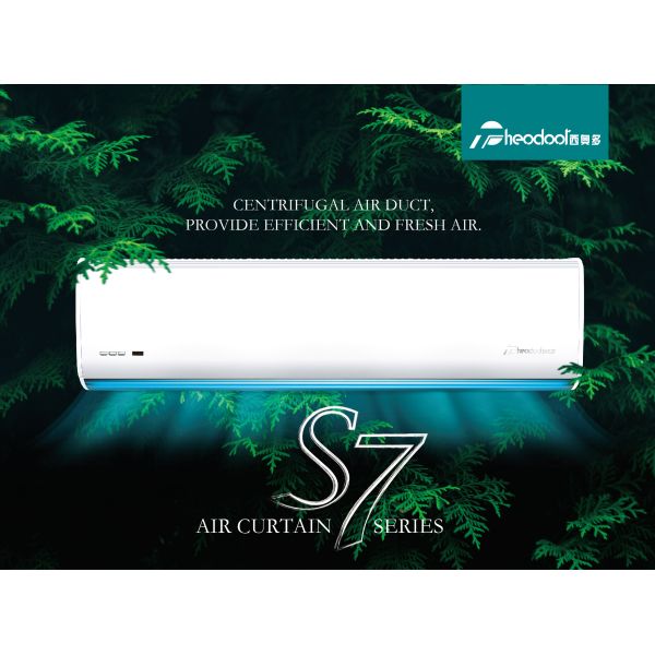 S7 Series Air Curtain 0.9m to 2m Door 220-240V AC Motor
