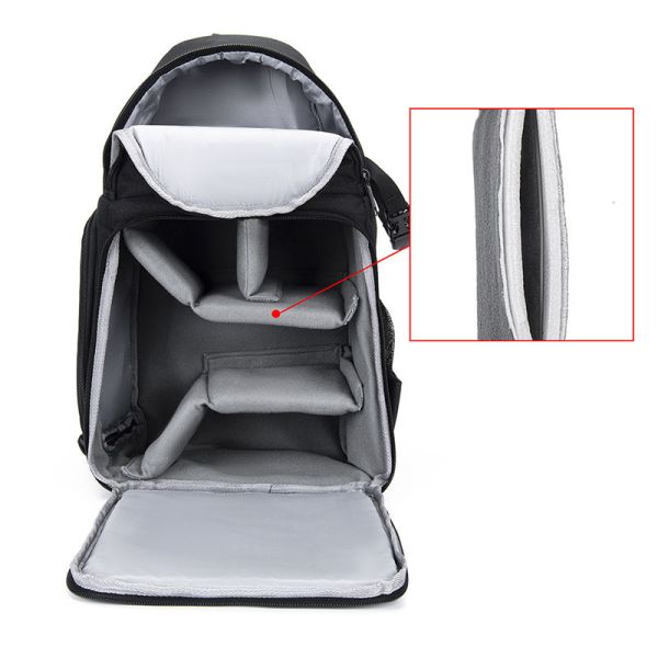Customized Logo Portable Waterproof Camera Backpack Bag for DSLR Camera Lens and Accessories