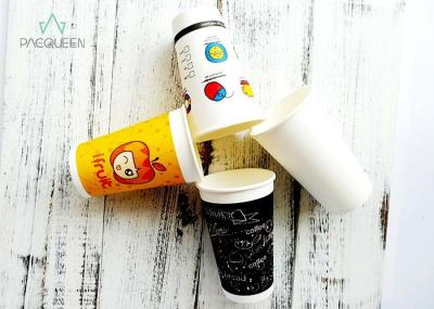 Custom Printed Single Wall Paper Cups Multiple Sizes Eco Friendly Printing