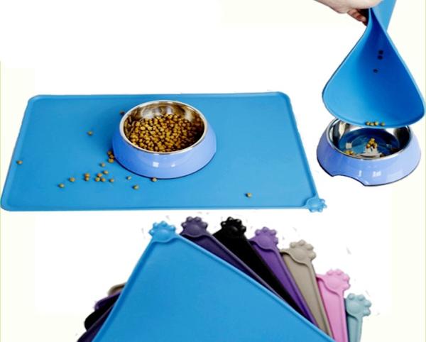 Custom Logo Feeding Dog Food Bowl Mat High Ductility And Chemical Stability