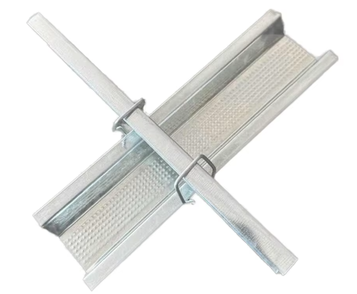 Factory Wholesale Decoration Ceiling Galvanized Steel Profiles For Ceiling System Furring Hat Channel Gypsum Board Mix Load with Ceiling Profile with professional properly packing