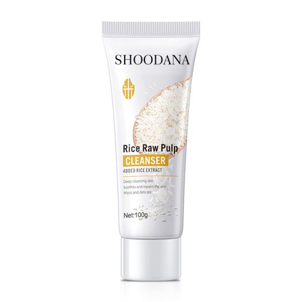 Nettoyant Visage au Riz Brut Plup - Nettoyant Visage au Riz pour Peau Sensible et Sèche - Visage Doux
