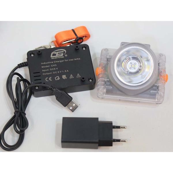 KL6LM ATEX Approved Rechargeable Mine Lamp 15000Lux Digital Cordless Mining Cap Lamp