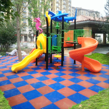 EPDM Sports Flooring Safety Playground Rubber Tiles Outdoor Playground Flooring