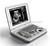 256 Frame Cine Portable Ultrasound Scanner 128 Permanent Storage With 12 Inch Screen
