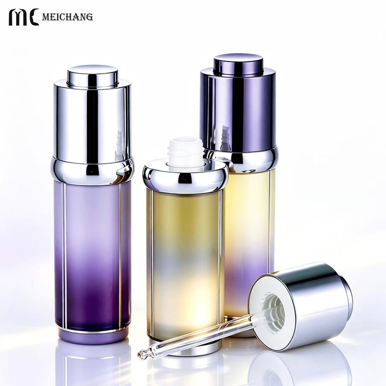 15ml / 30ml Double Wall Acrylic Dropper Bottle for Face Serum(MC-624)