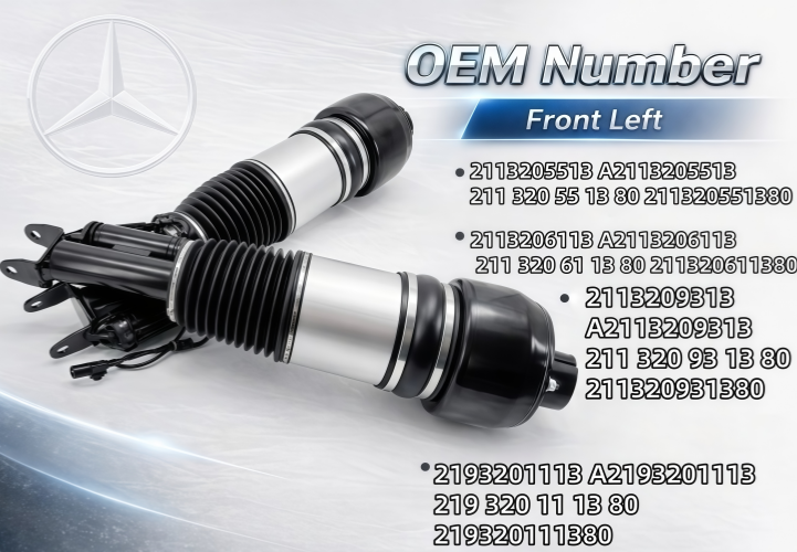 CLS-Class W219 & E-Class W211 Mercedes Benz Front Left Air Suspension Shock Strut RWD 2113205513