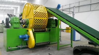 Pneu de dois eixos que recicla a máquina Shredding do pneumático da estrutura compacta da máquina