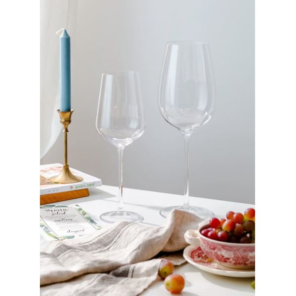 940ml Clear Crystal Long Stem Wine Glasses Lead Free 33 Oz Oversize Hand Blown