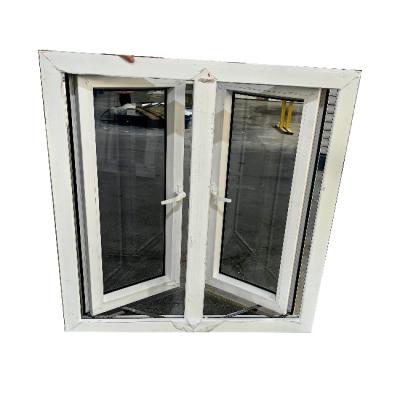 Argent / blanc / gris PVC maison vitrage vitrage fenêtres pour les ouragans cadre d'impact Couleur blanc