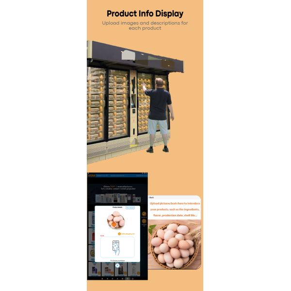 Egg Locker Vending Machine suitable for community based fresh food pickup points poultry farms and local market sales channels