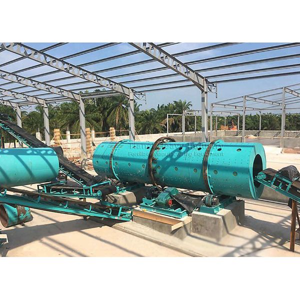 Rotary Drum Granulator Production Line for Organic Fertilizer with Integrated Equipment and 10000 Tons Per Year Production Capacity