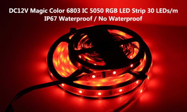 5m digital RGB 150LED IP20 Non waterproof dream magic color 6803ic  Led Strip 5050