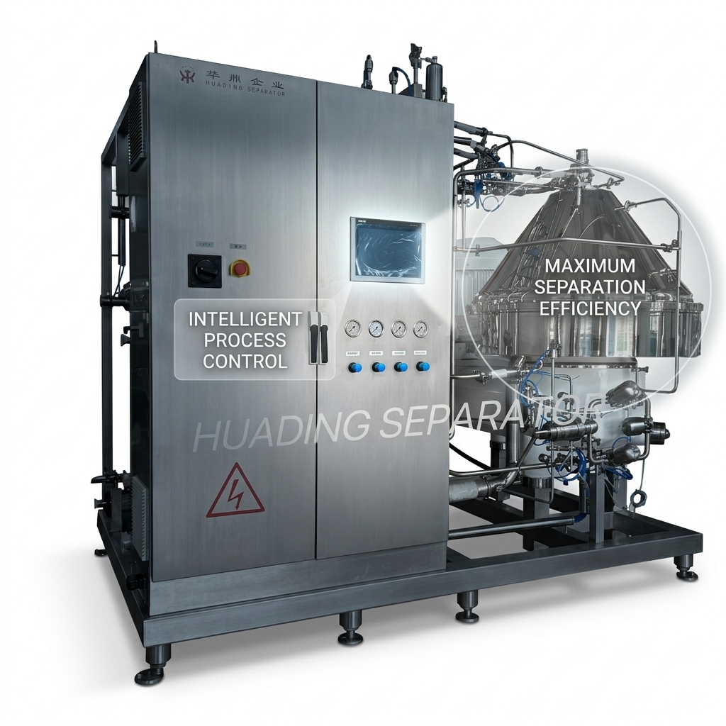 Plug-and-Play Beer Clarification Centrifuge – Compact Upper-Feed Hermetic Design for Craft Breweries