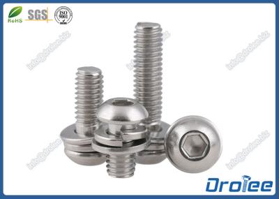 18-8/304 Stainless Steel Metric Button Head Socket Cap Sems Screws
