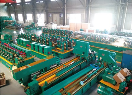 Square Metal Pipe Making Machine Aluminium Alloy Steel 450mm-550mm