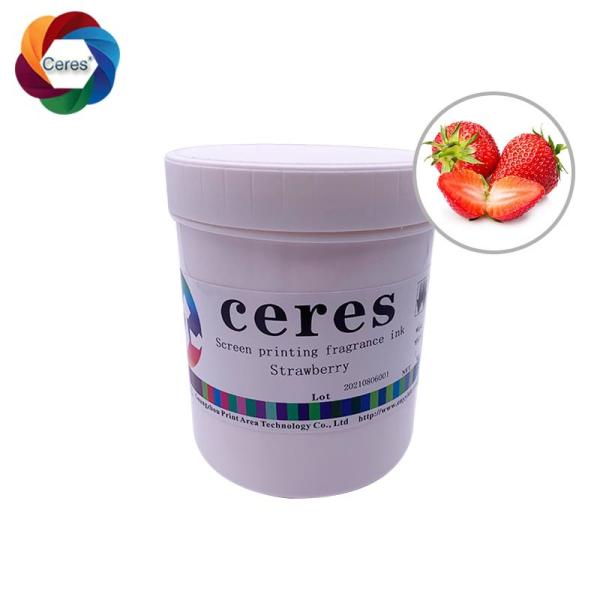 Ceres l'encre d'imprimerie blanche d'écran de fraise de boîte du parfum 1kg d'encre de sécurité