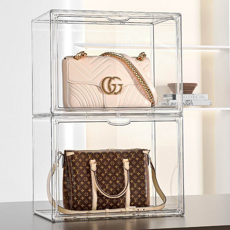 Custom Household Perfume Cosmetic Storage Box Transparent Display Shelf Desktop Skin Care Product Storage Box