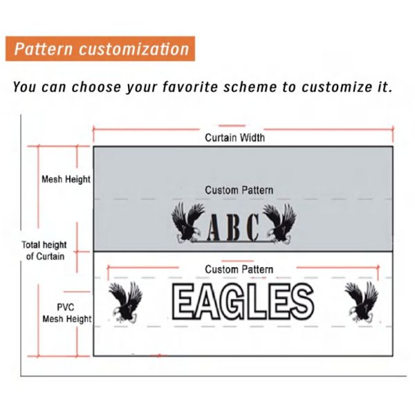 Cortina divisoria de tela de alta resistencia para áreas deportivas interiores y exteriores