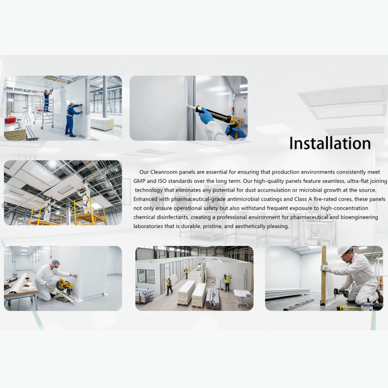 Handmade Baked-Paint Rockwool Cleanroom Panel | Premium Finish | Class A Fireproof