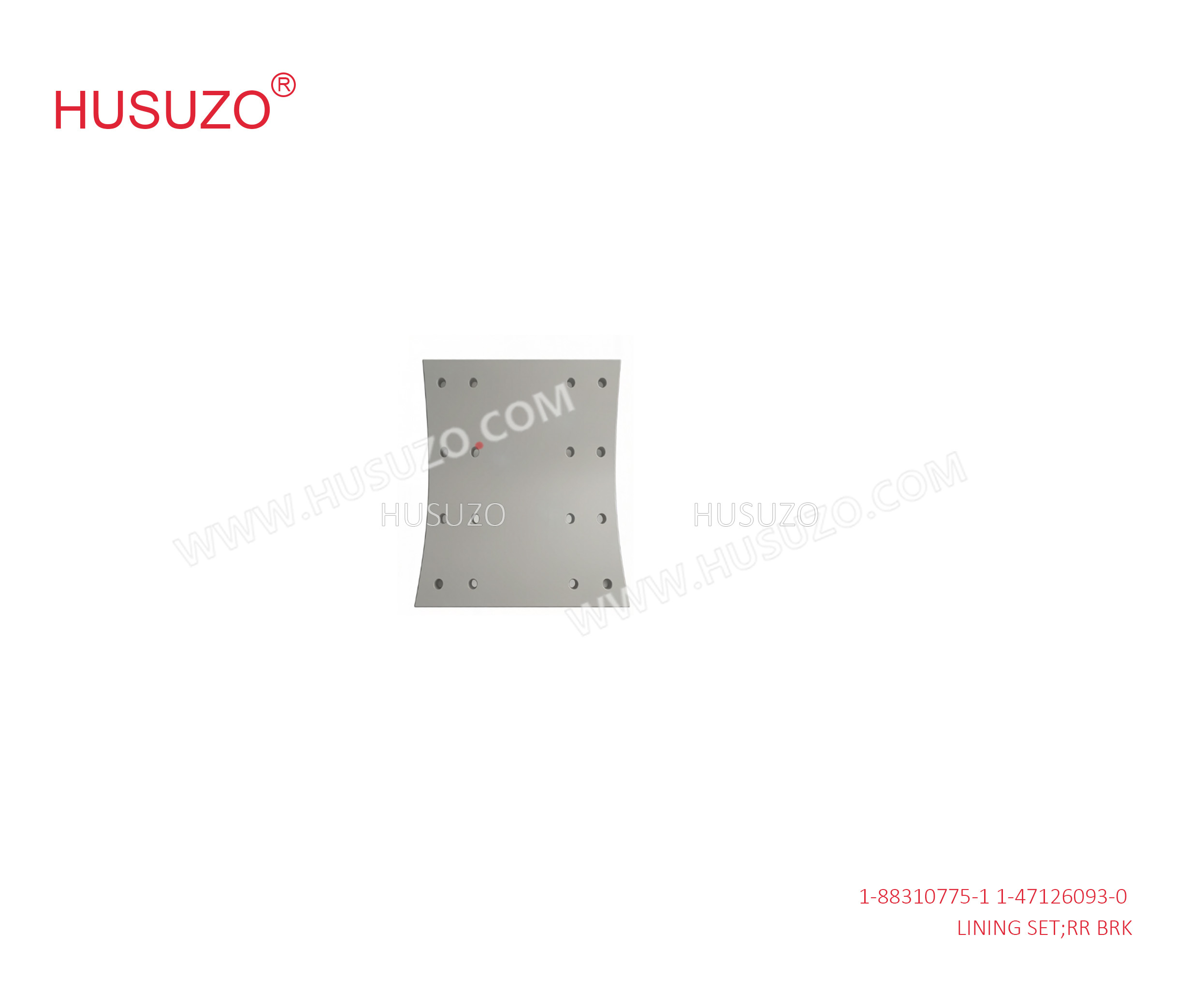 Standard Rear Brake Lining Set For ISUZU 6WF1 CYZ EXZ 1-88310775-1 1-47126093-0 1883107751 1471260930