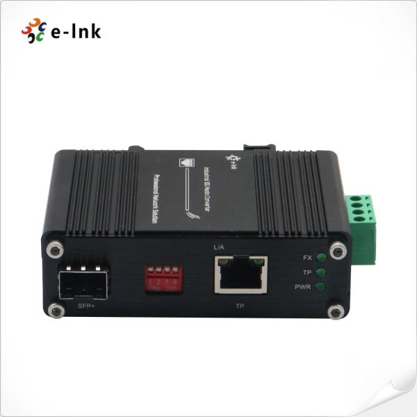 Micro industriel 10G convertisseur multimédia Ethernet à vitesse de fil sans blocage pour le cuivre