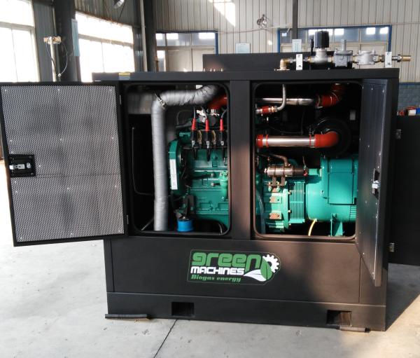 Biogas CHP BHKW 30KW 40KVA CE Certified For Heating Hot Water Farm Power Supply