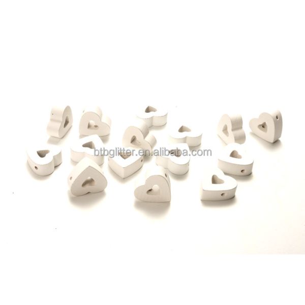 Europe Regional Feature Valentine Wooden Beads Open Heart Bohemian Vintage Wooden Bead Bracelet for DIY Women Girl Beads