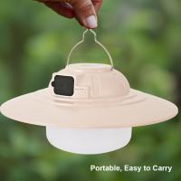 Portable Waterproof Solar LED Camping Lamp Multifunctional Outdoor Hook with Charging Capabilities Camping Ambient Light