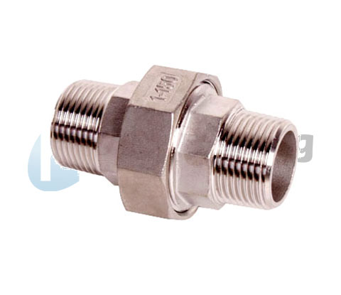Male-Male Threaded 304 Stainless Steel Pipe Fitting Union Flat Conical Cone Type