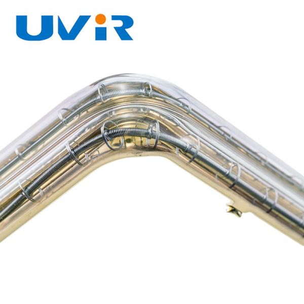 Tube chauffant infrarouge plaqué or 150-6000W 45-480V