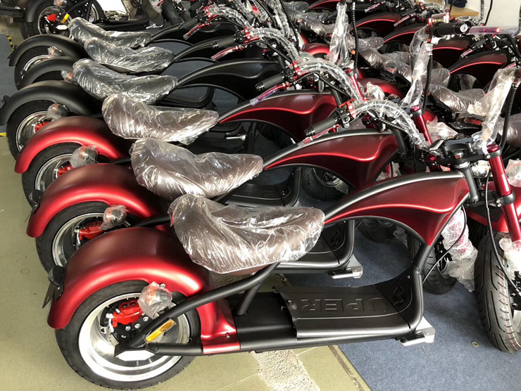 Big Wheel Citycoco Electric Scooter Black Off Road 2000w Shock Absorber