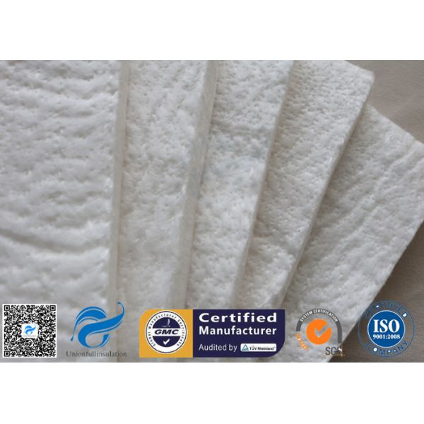 High Silica Fiberglass Needle Mat For Thermal Insulation Jacket 125KG / M3 20MM