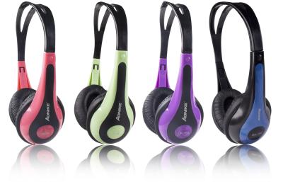 school Headphone Bass 40mW 105dB Music Production Wired Headphones For PC