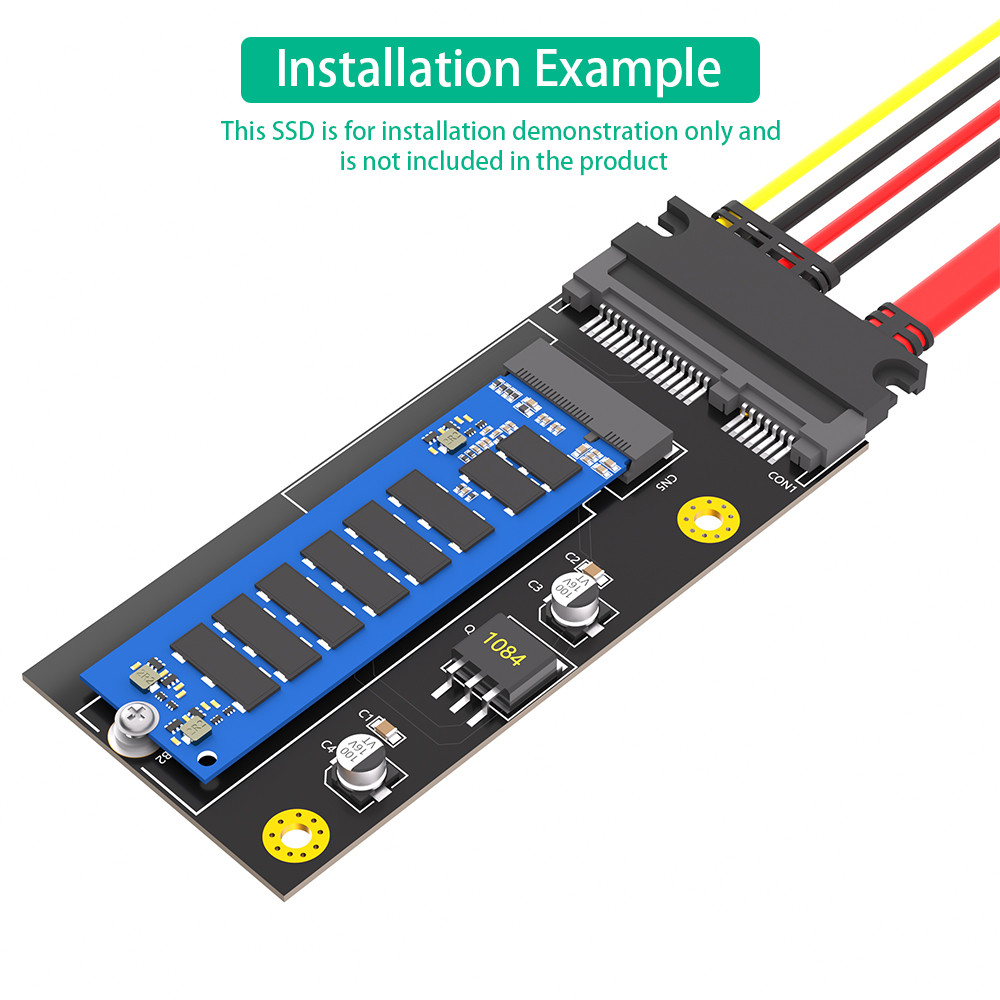 20+6 Pin SSD to SATA 2.5