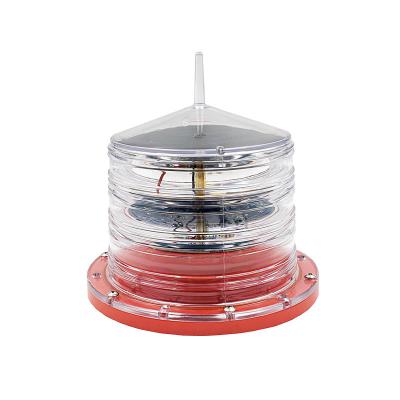 1-4NM 2W Marine Navigation Lamps solar vermelha
