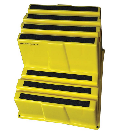 Желтая Stackable табуретка шага полиэтилена для высокой достигаемости места