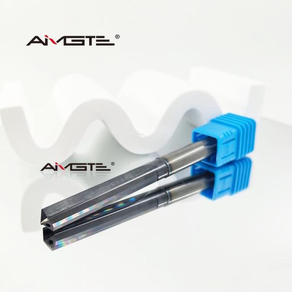 12mm 2 Flute Straight Flute Drill Reamer Internal Coolant Carbide CNC Bit for Steel Stainless Steel Cast Iron Titanium