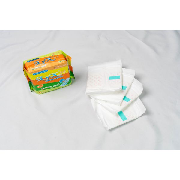 Cotton Top Sheet Material Sanitary Pads Hypoallergenic Soft Breathable Absorbent Perfect Sensitive Skin Feminine Hygiene Daily