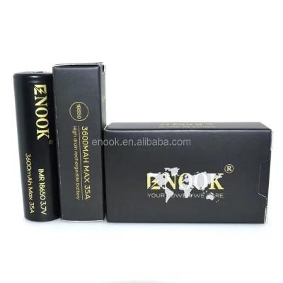 China fabricante venda quente Enook 18650 3600mAh bateria recarregável de iões de lítio