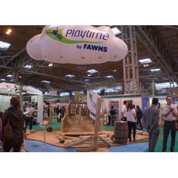 Inflatable LED Flying Helium Cloud / PVC Helium Advertising Balloons