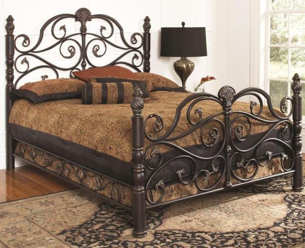 Customizable Hotel King Size 1.5mm Metal Double Bed