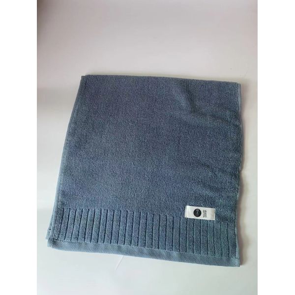 Toalla de baño de algodón suave y lujosa con doble cara de extremo de la hebra de diseño de rayas simples