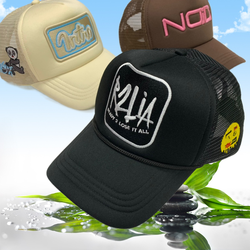 Baseball Caps Custom Embroidered Logo A Frame 5 Panel Cotton Twill Hat