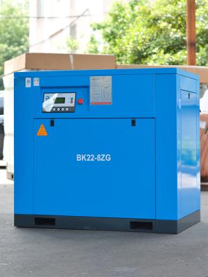 8bar 22kw Oil Lubricated Double Screw Air Compressors Single Stage ISO9001 Listed