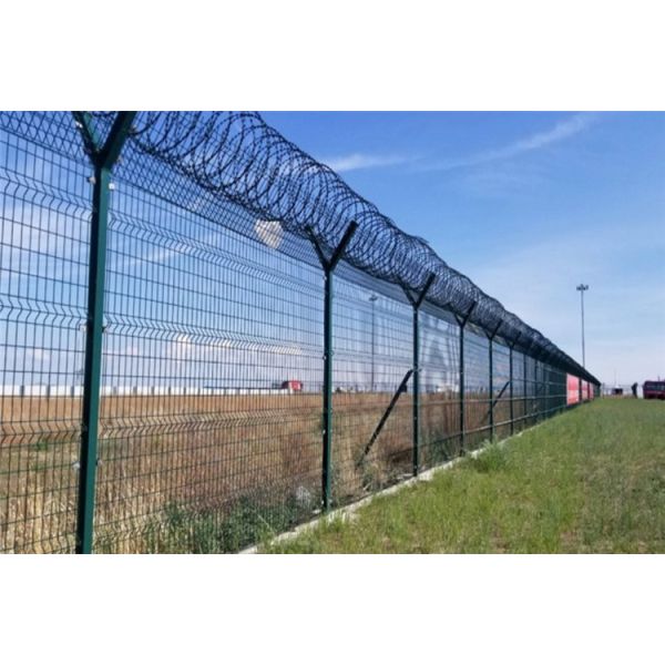 Razor Wire BTO-22 Prison Security Fence/PVC Coated Airport Fencing /High Security Barricade Fencing
