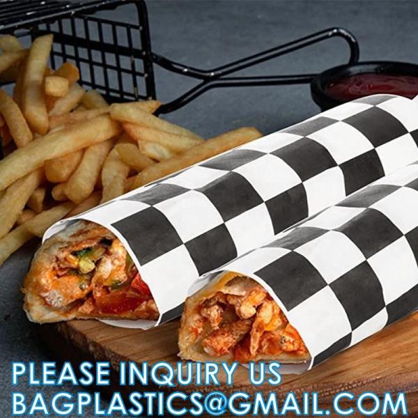Unbleached Deli Wax Paper Sheets For Food, Basket Liners Food Picnic Paper Sheets Greaseproof Deli Wrapping