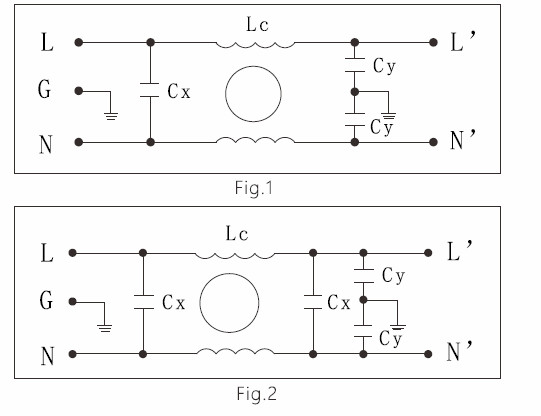 VIIP EMI фильтр постоянного тока для переключения источника питания 0 ~ 250VDC RFI (LC RC сети)