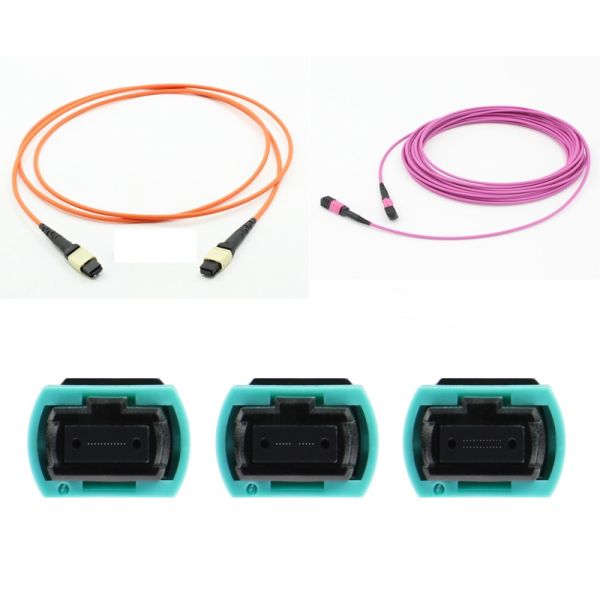 Кабель волокна центра данных MPO гибкого провода оптического волокна CPR 24C